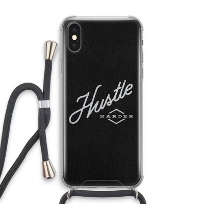 Hustle: iPhone XS Transparant Hoesje met koord
