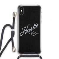 Hustle: iPhone XS Transparant Hoesje met koord