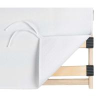 Leen Bakker - Ondermatrasbeschermer Noppen - 140x200 Cm - Polyester - Wit