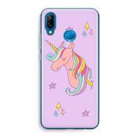Roze eenhoorn: Huawei P20 Lite Transparant Hoesje