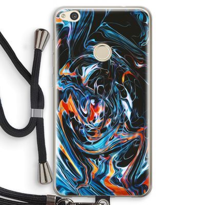 Black Unicorn: Huawei Ascend P8 Lite (2017) Transparant Hoesje met koord