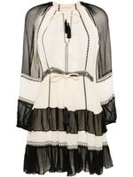 Ulla Johnson robe courte Loreli en soie - Tons neutres