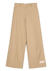 Elisabetta Franchi La Mia Bambina pantalon de costume à coupe ample - Tons neutres