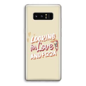 Pizza is the answer: Samsung Galaxy Note 8 Transparant Hoesje