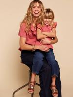 Damesblouse met volants oudroze