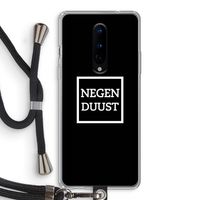 Negenduust black: OnePlus 8 Transparant Hoesje met koord