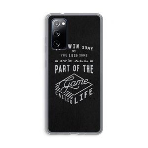 Life: Samsung Galaxy S20 FE / S20 FE 5G Transparant Hoesje