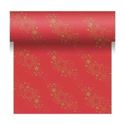 Duni 3-in1 holiday star red 40x480cm