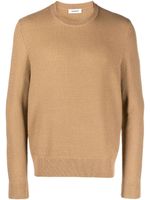 SANDRO crew-neck long-sleeve jumper - Marron