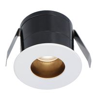 Olivia witte LED Inbouwspot - Verzonken - 12V - 3 Watt - Veranda verlichting - voor buiten - 2700K warm wit - thumbnail