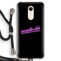Vice Black: Xiaomi Redmi 5 Transparant Hoesje met koord