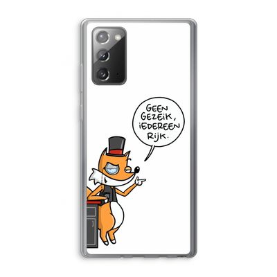Geen Gezeik: Samsung Galaxy Note 20 / Note 20 5G Transparant Hoesje