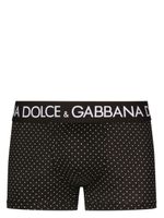 Dolce & Gabbana boxer à imprimé pois - Noir