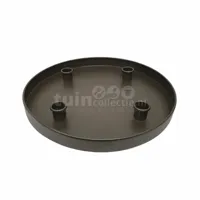Kandelaar Plateau Metaal Zwart Ø35cm