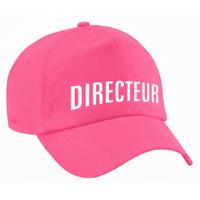 Verkleed petje volwassenen - Directeur - roze - volwassenen - baseball cap / pet