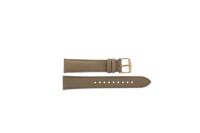 Horlogeband Fossil BQ1767 Leder Beige 18mm