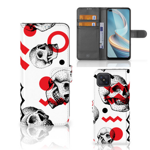 Telefoonhoesje met Naam OPPO Reno4 Z Skull Red