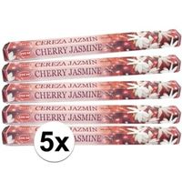 5x pakje wierook stokjes Cherry Jasmine