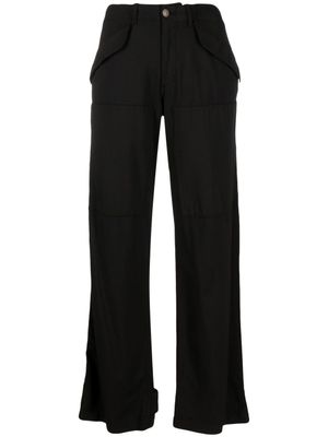 ETRO pantalon ample en laine à poches cargo - Noir
