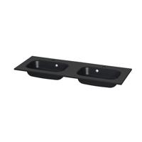 Tiger Wastafel S-line Oval 120 cm Mat Zwart
