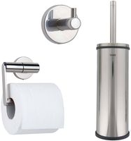 Tiger Boston toilet accessoireset vrijstaand 3-delig RVS gepolijst - thumbnail