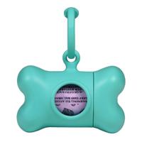 Hondetas Dispenser United Pets Bon Ton Nano Classic Hond Aquamarijn Gerecycled plastic (6 x 3 x 4 cm)
