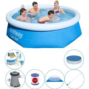 Bestway Fast Set Rond 244x66 cm - Zwembad Super Deal