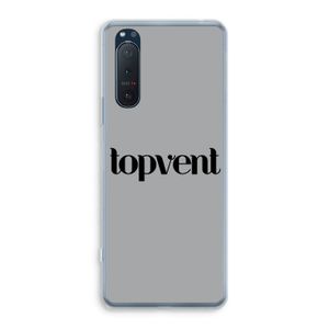 Topvent Grijs Zwart: Sony Xperia 5 II Transparant Hoesje