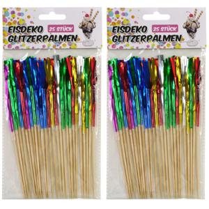 Gekleurde ijs/cocktail feest prikkers - 50x stuks - 16 cm - IJsprikkers - Cocktailprikkers