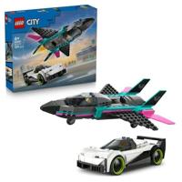 LEGO City 60489 Jet vs. Auto - Bouwspeelgoed voor kinderen vanaf 6 jaar - Cadeau-idee