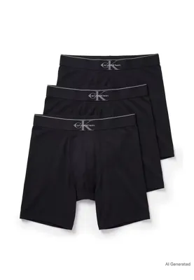 Calvin Klein 3-Pack Heren Boxershort - grafisch monogram -CK