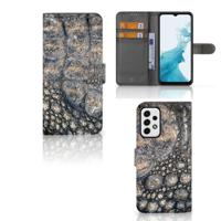 Samsung Galaxy A23 | Telefoonhoesje | Met pasjeshouder | Krokodillenprint