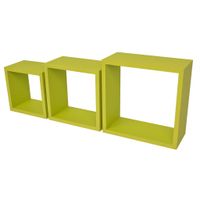 Duraline Wandkubus - set van 3 - Groen 35x35x16cm
Duraline Wandkubus - set van 3 - Groen 35x35x16cm