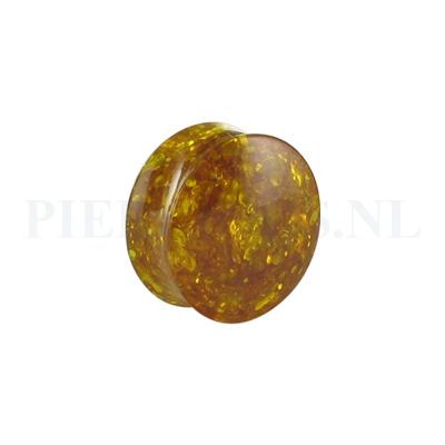 Plug acryl barnsteen 25 mm 25 mm