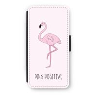 Pink positive: iPhone 8 Flip Hoesje