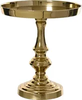 Decoris bijzettafel aluminium deco 24x25cm goud Decoris bijzettafel aluminium deco 24x25cm goud