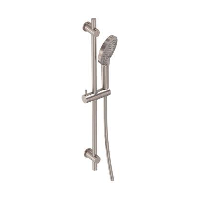 Glijstangset MAY Met 3-Standen Handdouche, Doucheslang en Glijstang 70 cm Geborsteld Nickel PVD