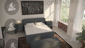 Elektrische boxspring 180 x 190 cm- stofkleur 7078