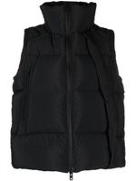 Y-3 gilet matelassé à col montant - Noir