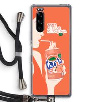 Peach please!: Sony Xperia 5 Transparant Hoesje met koord