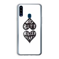 Big butt bigger heart: Samsung Galaxy A20s Transparant Hoesje