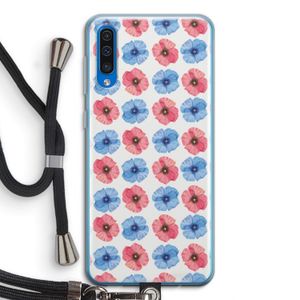 Klaproosjes: Samsung Galaxy A50 Transparant Hoesje met koord