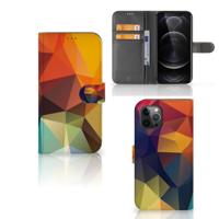 Apple iPhone 12 Pro Max | Book Case | Polygon Color
