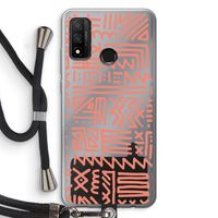 Marrakech Pink: Huawei P Smart (2020) Transparant Hoesje met koord
