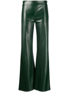 Patrizia Pepe pantalon en cuir artificiel à coupe droite - Vert