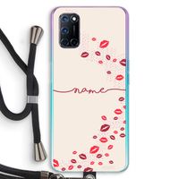 Kusjes: Oppo A92 Transparant Hoesje met koord