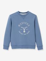 Sweater fiets jongen CYRILLUS blauw