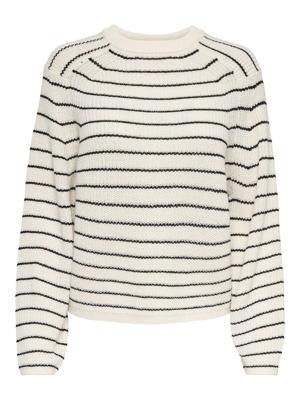 Only Onlbase L/s O-neck Pullover Knt Noos 15285227 Trui Jet Stream Black