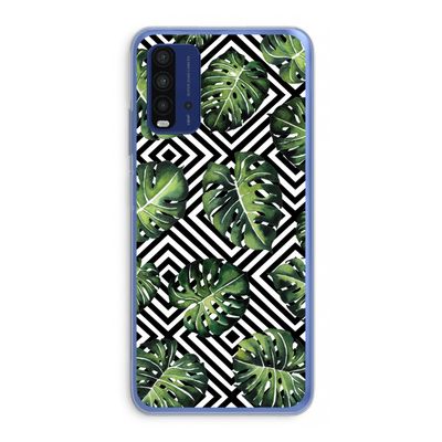 Geometrische jungle: Xiaomi Redmi 9T Transparant Hoesje