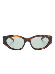 Saint Laurent Eyewear lunettes de soleil à monture papillon - Marron